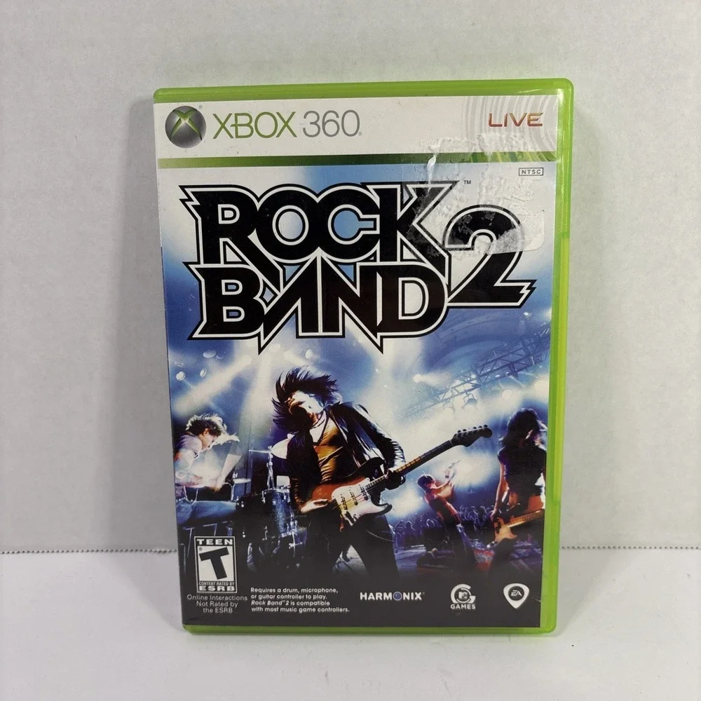 Rock Band 2 Xbox 360 Music/Rhythm Game CIB Tested